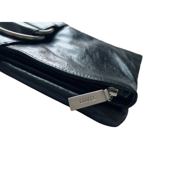 HOBO International Black Leather Foldover Clutch Wallet - Picture 6 of 7